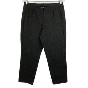 J. Jill‎ Pants Womens Sz MP Petite Gray Ponte Slim Leg Pull-on Stretch Ankle